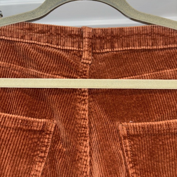 RAG POETS WOMENS SIZE 25 WAIST CROPPED CORDUROY PANTS RUST COLOR - Picture 10 of 16